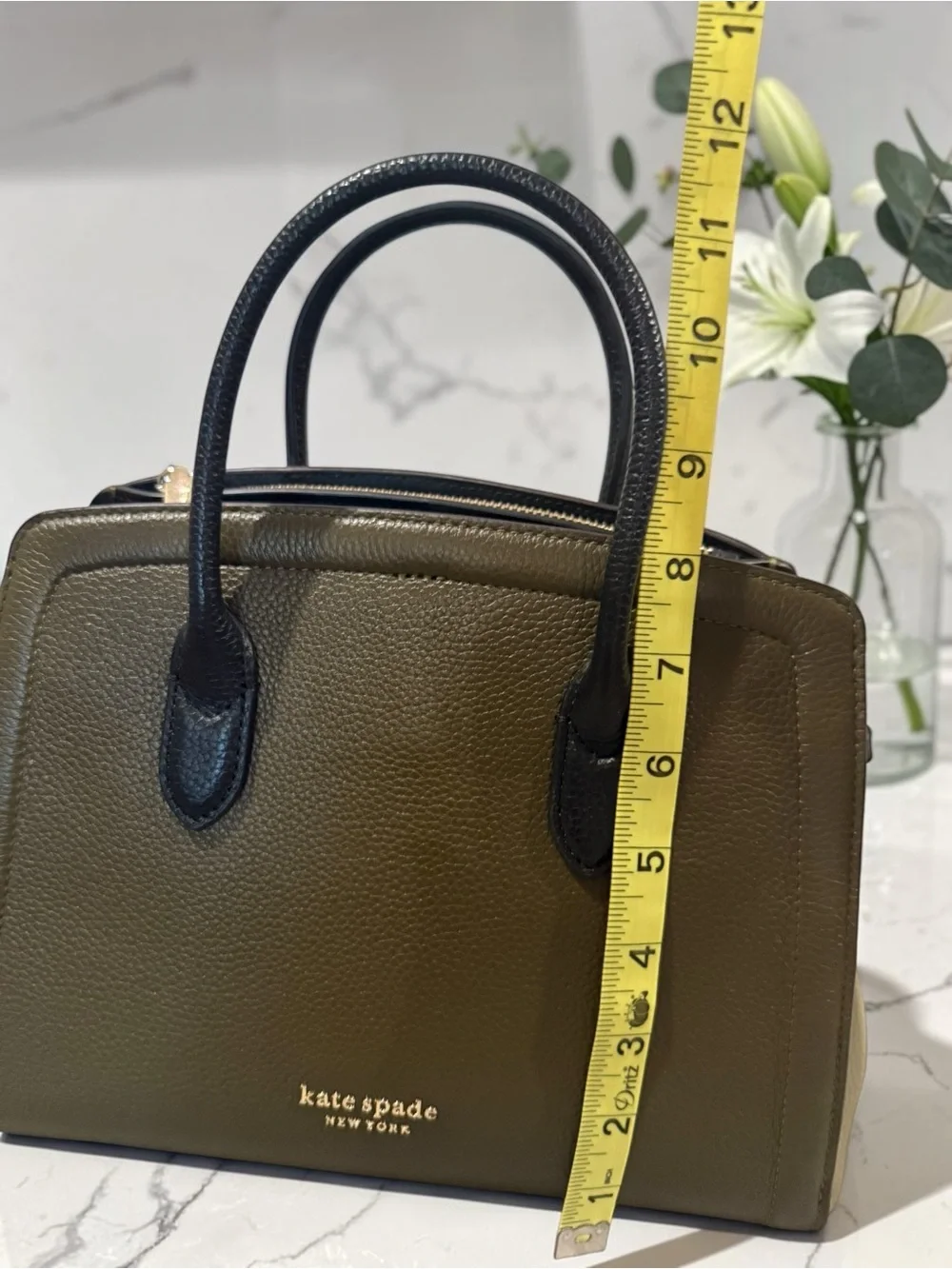 Kate Spade Pebbled Leather Knott ColorBlock Duck Green Satchel Xbody & Wristlet